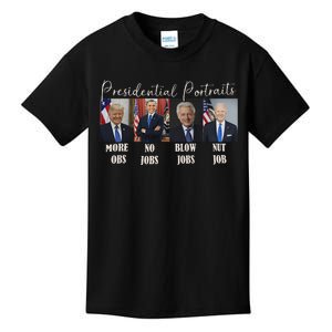 Presidential Portraits Trump Obama Bush Kids T-Shirt