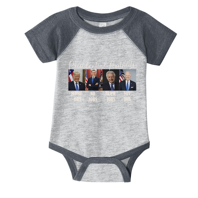 Presidential Portraits Trump Obama Bush Infant Baby Jersey Bodysuit