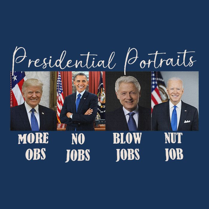 Presidential Portraits Trump Obama Bush Infant Baby Jersey Bodysuit