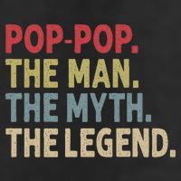 Pop Pop The Man The Myth The Legend Funny Gift For Grandpa 25L Jumbo Tote