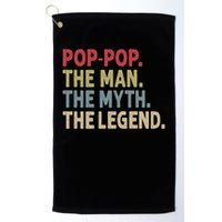 Pop Pop The Man The Myth The Legend Funny Gift For Grandpa Golf Towel