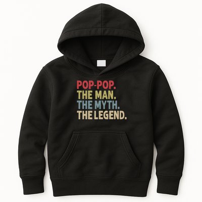 Pop Pop The Man The Myth The Legend Funny Gift For Grandpa Kids Hoodie