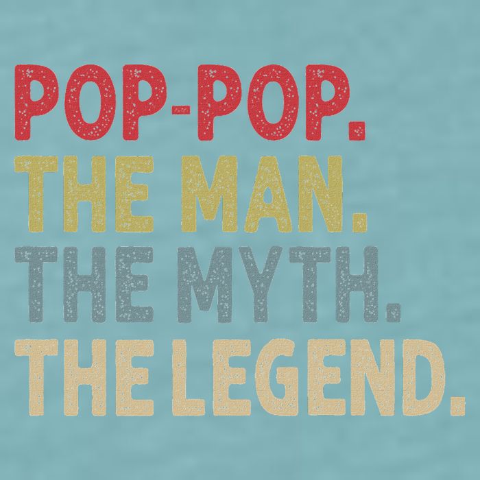 Pop Pop The Man The Myth The Legend Funny Gift For Grandpa Sueded Cloud Jersey T-Shirt