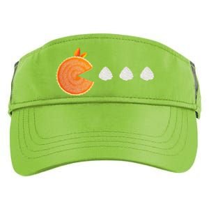 Pumpkin Pie Thanksgiving Whipped Cream Dollop Autumn Fall Adult Drive Performance Visor