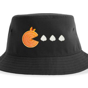 Pumpkin Pie Thanksgiving Whipped Cream Dollop Autumn Fall Sustainable Bucket Hat