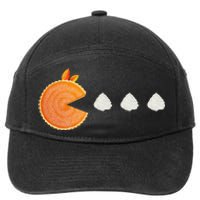 Pumpkin Pie Thanksgiving Whipped Cream Dollop Autumn Fall 7-Panel Snapback Hat