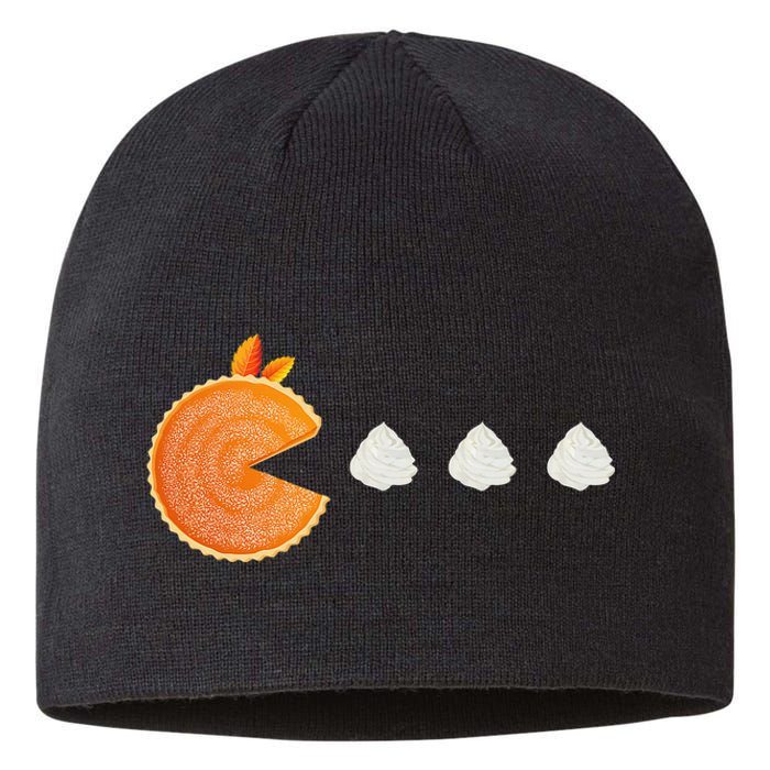 Pumpkin Pie Thanksgiving Whipped Cream Dollop Autumn Fall Sustainable Beanie