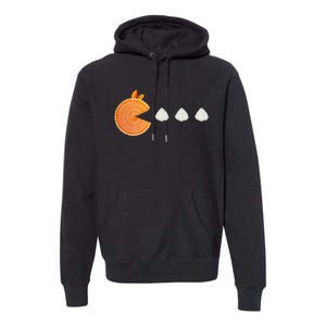 Pumpkin Pie Thanksgiving Whipped Cream Dollop Autumn Fall Premium Hoodie