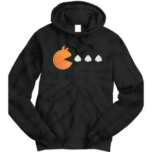 Pumpkin Pie Thanksgiving Whipped Cream Dollop Autumn Fall Tie Dye Hoodie