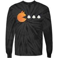 Pumpkin Pie Thanksgiving Whipped Cream Dollop Autumn Fall Tie-Dye Long Sleeve Shirt