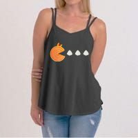 Pumpkin Pie Thanksgiving Whipped Cream Dollop Autumn Fall Women's Strappy Tank