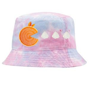 Pumpkin Pie Thanksgiving Whipped Cream Dollop Autumn Fall Tie-Dyed Bucket Hat