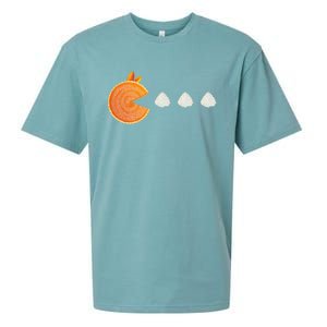 Pumpkin Pie Thanksgiving Whipped Cream Dollop Autumn Fall Sueded Cloud Jersey T-Shirt