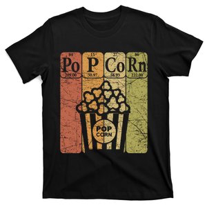 Popcorn Periodic Table Elements Cinema Lover Movie Snack T-Shirt