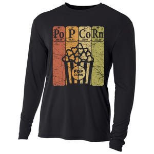 Popcorn Periodic Table Elements Cinema Lover Movie Snack Cooling Performance Long Sleeve Crew