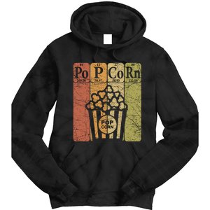 Popcorn Periodic Table Elements Cinema Lover Movie Snack Tie Dye Hoodie