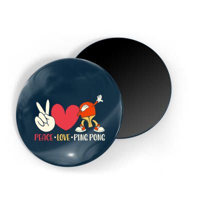Ping Pong Table Tennis Paddle Peace Love Ping Pong Magnet