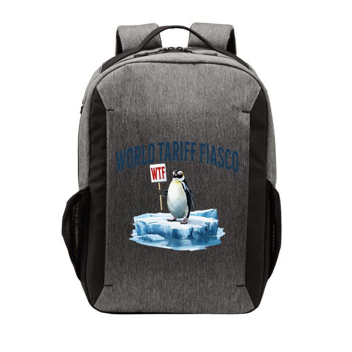 Penguin Protesting The Current World Tariff Fiasco WTF Vector Backpack
