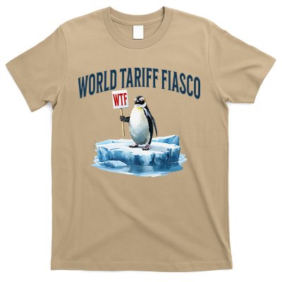Penguin Protesting The Current World Tariff Fiasco WTF T-Shirt