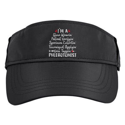 Phlebotomist Phlebotomy Technician Funny Nurse Clinical Adult Drive Performance Visor