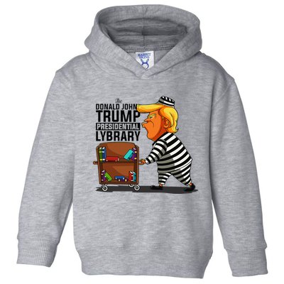 Prison Prisoner Trump Presidential Library Funny Anti Trump Toddler Hoodie
