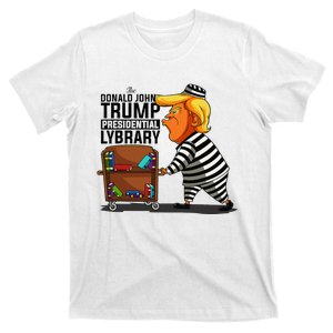 Prison Prisoner Trump Presidential Library Funny Anti Trump T-Shirt