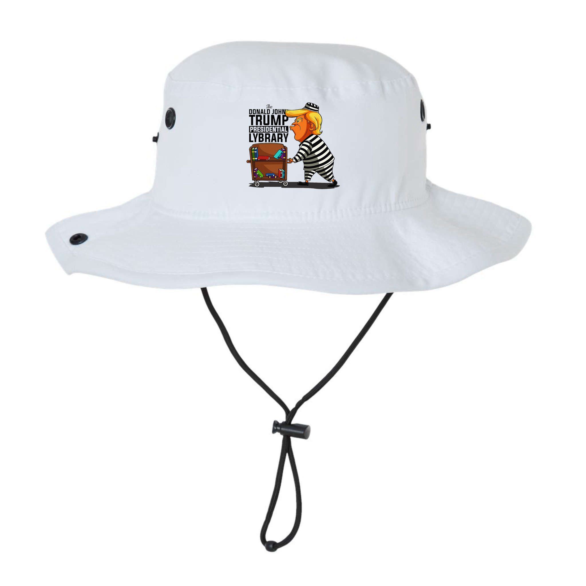Prison Prisoner Trump Presidential Library Funny Anti Trump Bucket Hat
