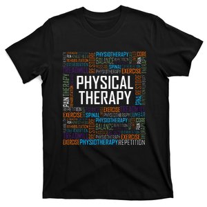 PT Physical Therapy Gift Words Therapist Month T-Shirt