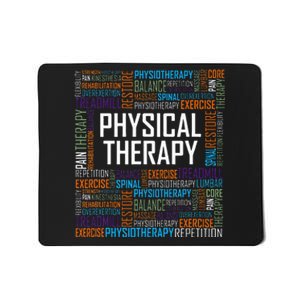 PT Physical Therapy Gift Words Therapist Month Mousepad