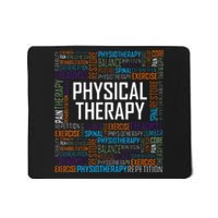 PT Physical Therapy Gift Words Therapist Month Mousepad