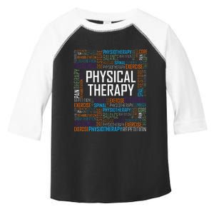 PT Physical Therapy Gift Words Therapist Month Toddler Fine Jersey T-Shirt