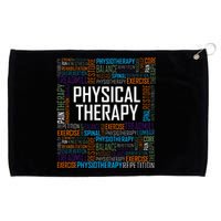 PT Physical Therapy Gift Words Therapist Month Grommeted Golf Towel