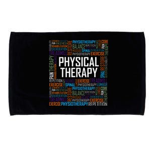 PT Physical Therapy Gift Words Therapist Month Microfiber Hand Towel