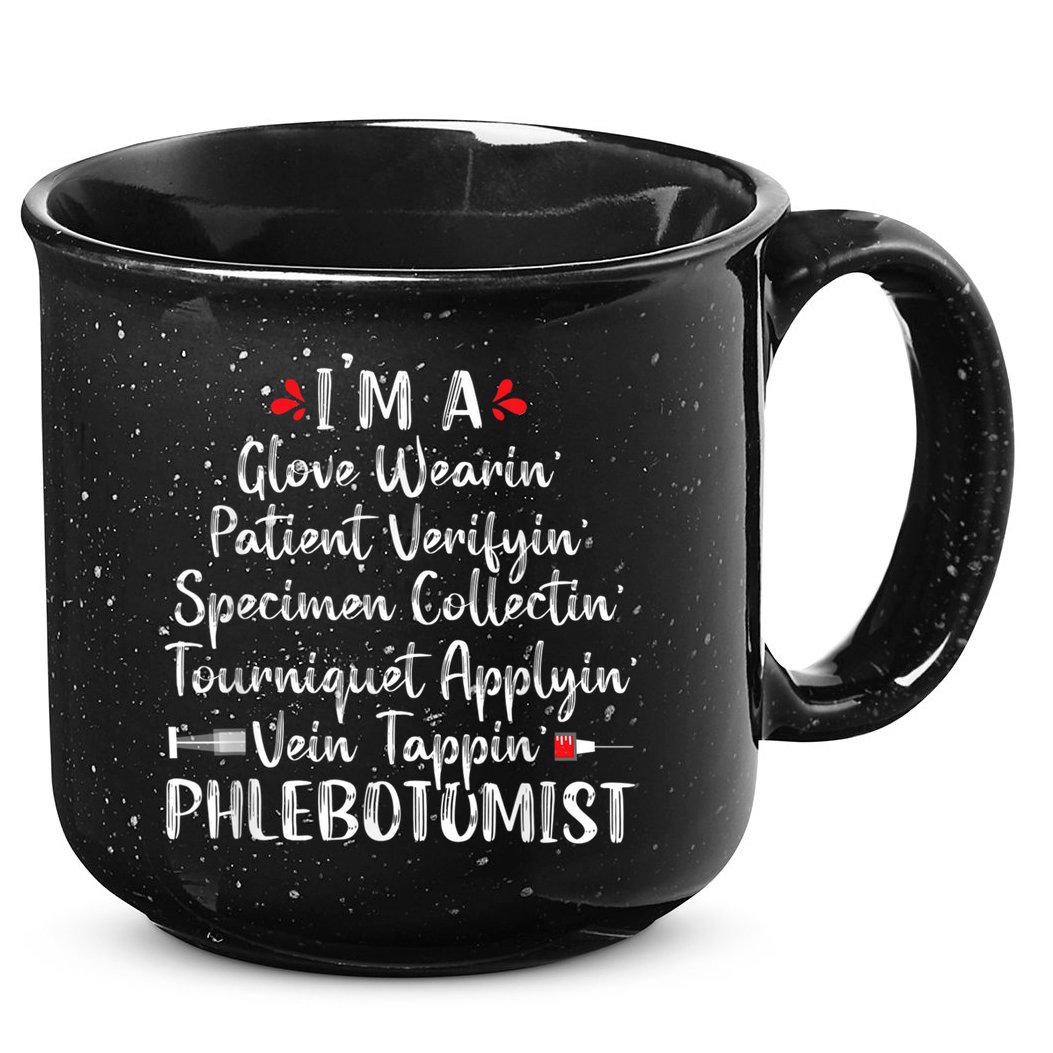 Phlebotomist Phlebotomy Technician Funny Nurse Clinical 15oz Campfire Ceramic Mug