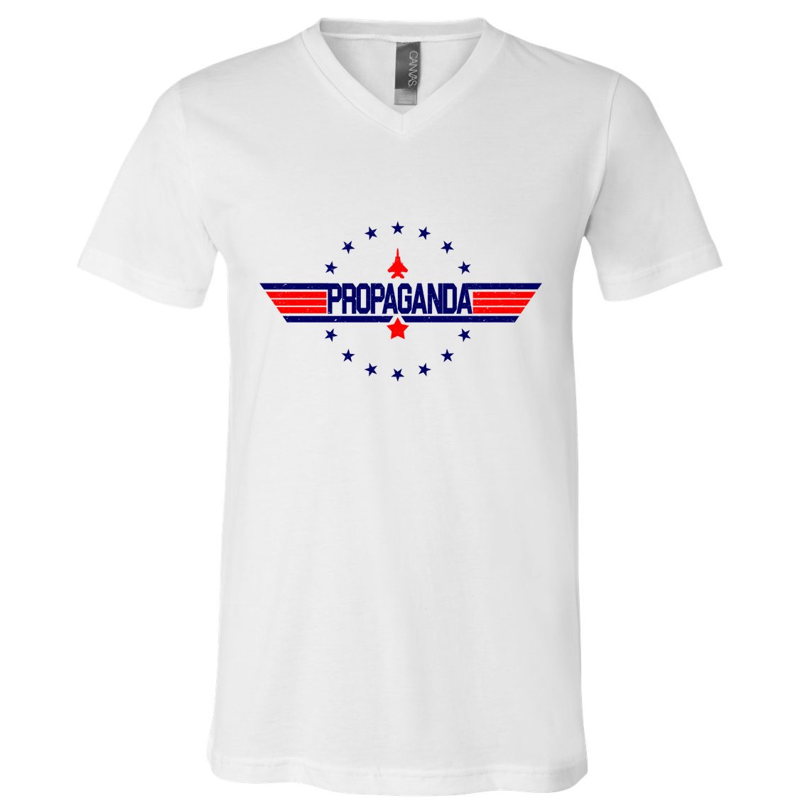 Propaganda Political Top Gun V-Neck T-Shirt