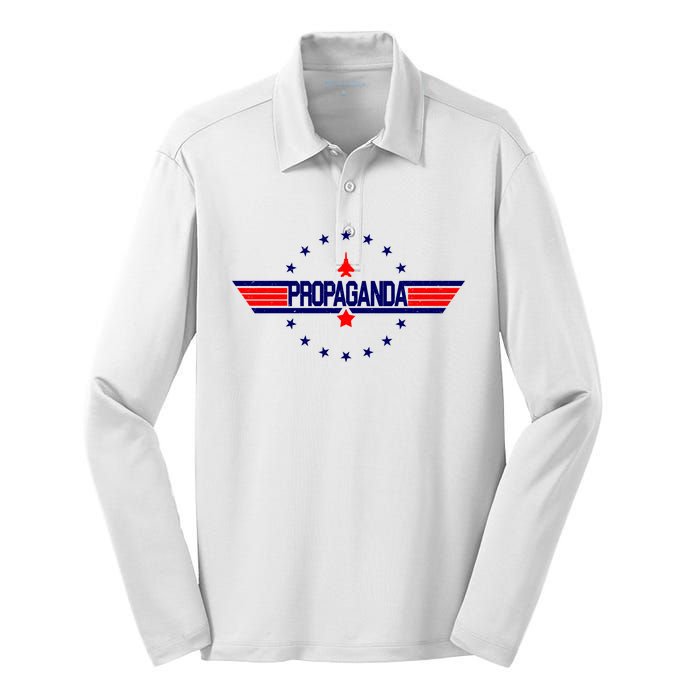 Propaganda Political Top Gun Silk Touch Performance Long Sleeve Polo