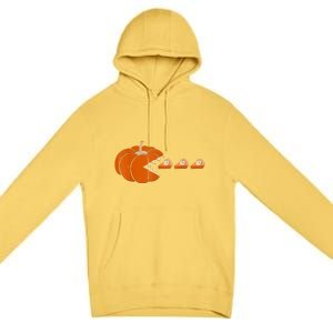 Pumpkin Pie Thanksgiving Day Funny Autumn Fall Season Premium Pullover Hoodie