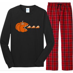 Pumpkin Pie Thanksgiving Day Funny Autumn Fall Season Long Sleeve Pajama Set