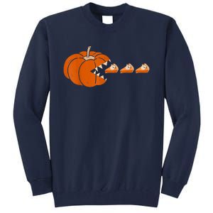 Pumpkin Pie Thanksgiving Day Funny Autumn Fall Season Tall Sweatshirt