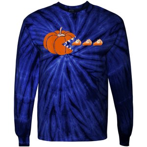 Pumpkin Pie Thanksgiving Day Funny Autumn Fall Season Tie-Dye Long Sleeve Shirt