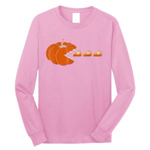 Pumpkin Pie Thanksgiving Day Funny Autumn Fall Season Long Sleeve Shirt