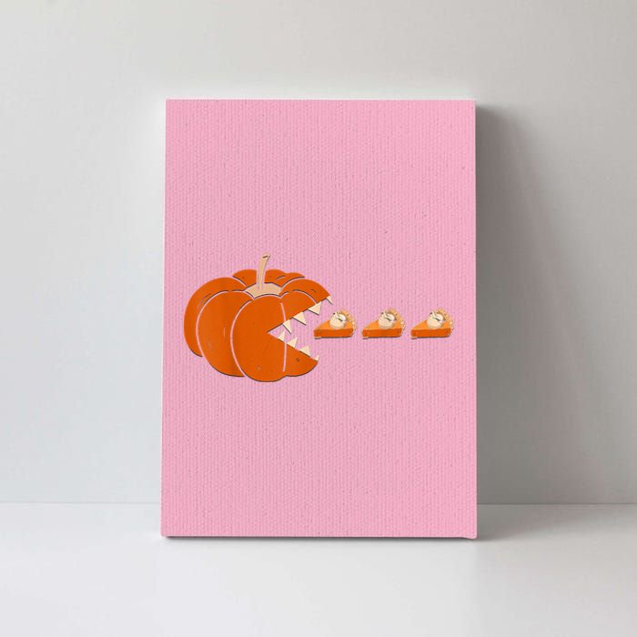 Pumpkin Pie Thanksgiving Day Funny Autumn Fall Season Canvas