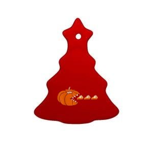 Pumpkin Pie Thanksgiving Day Funny Autumn Fall Season Ceramic Tree Ornament