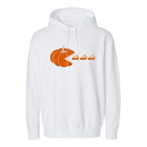 Pumpkin Pie Thanksgiving Day Funny Autumn Fall Season Garment-Dyed Fleece Hoodie