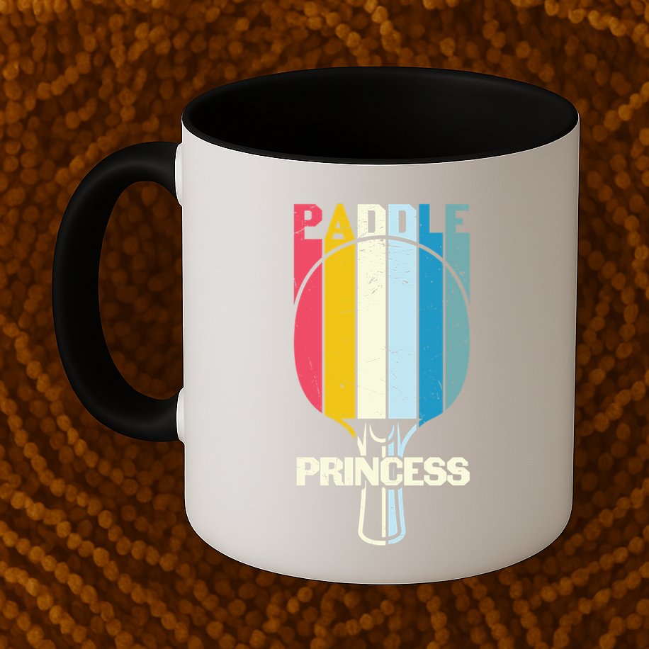 Paddle Princess Table Tennis Mom Funny Ping Pong Cute Gift Mug