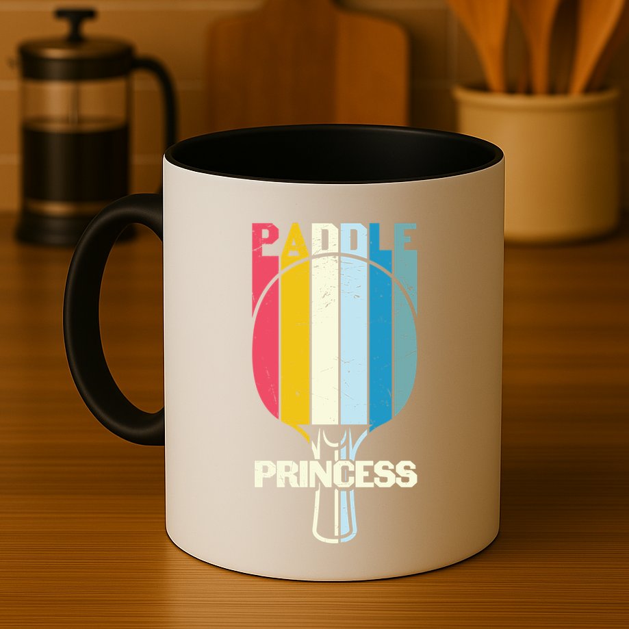 Paddle Princess Table Tennis Mom Funny Ping Pong Cute Gift Mug