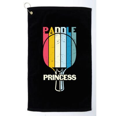 Paddle Princess Table Tennis Mom Funny Ping Pong Cute Gift Golf Towel