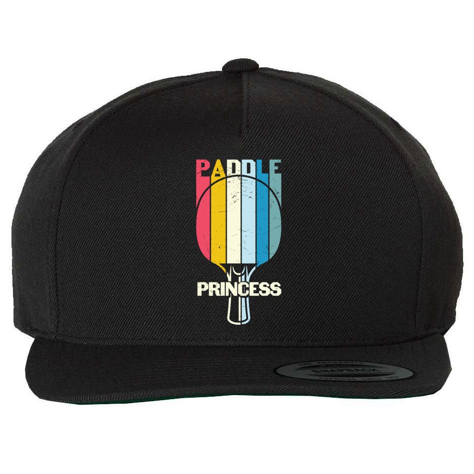 Paddle Princess Table Tennis Mom Funny Ping Pong Cute Gift Wool Snapback Cap