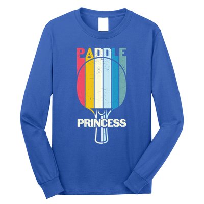 Paddle Princess Table Tennis Mom Funny Ping Pong Cute Gift Long Sleeve Shirt