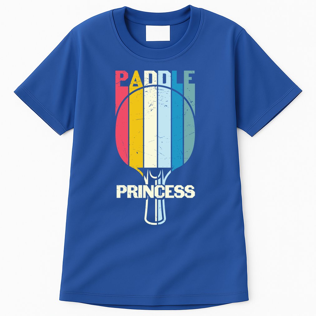 Paddle Princess Table Tennis Mom Funny Ping Pong Cute Gift Tall T-Shirt